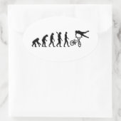 Evolutie BMX Ovale Sticker (Tas)
