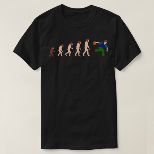 Evolutie Bowling Funny Gift Idea 1 T-shirt (Design voorkant)