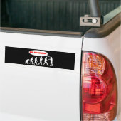 Evolutie/Creatiestop na mij Bumpersticker (Op Truck)