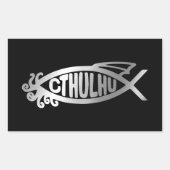 Evolutie - Cthulhu Rechthoekige Sticker (Voorkant)