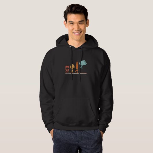 Evolutie Diskette CD USB Cloud Software Script HT Hoodie (Voorkant volledig)