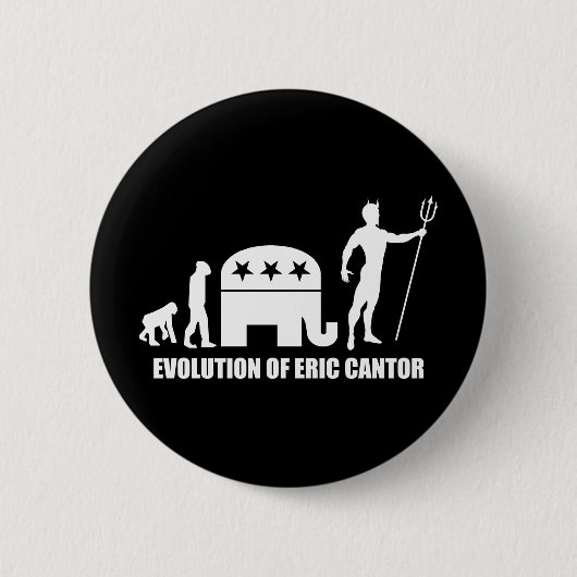 evolutie Eric Cantor Ronde Button 5,7 Cm (Voorkant)