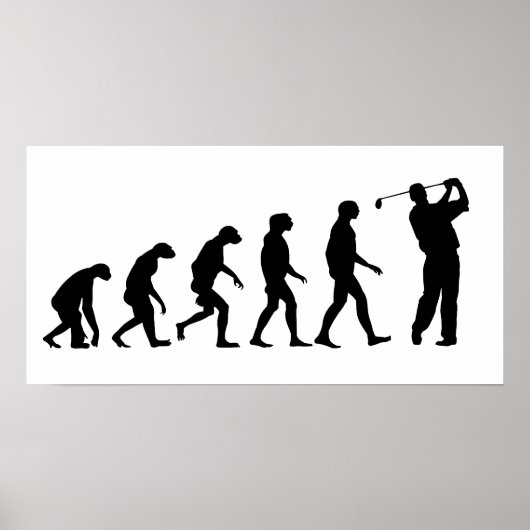 Evolutie Golf Poster (Voorkant)