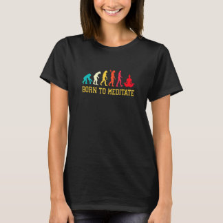 Evolutie Grafisch Mediteren Meditatie Ontspanning T-shirt