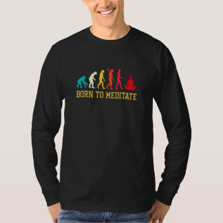 Evolutie Grafisch Mediteren Meditatie Ontspanning T-shirt