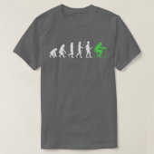 Evolutie grappige nerd-wetenschap voor IT-support  T-shirt (Design voorkant)