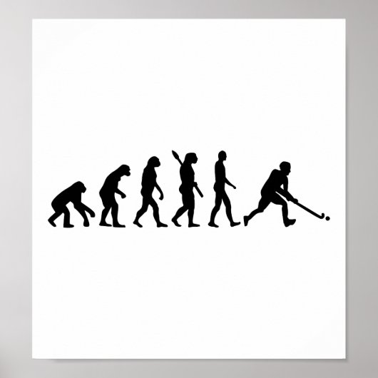 Evolutie-hockey Poster (Voorkant)