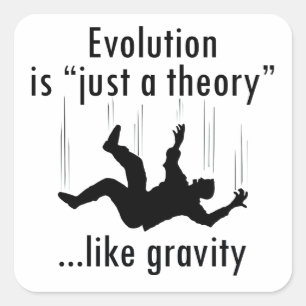 Evolutie is slechts een theoretische sticker