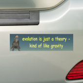evolutie is slechts een theorie bumpersticker (Op auto)