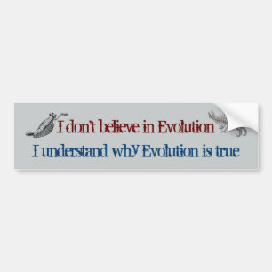 Evolutie is ware Bumpersticker