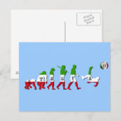 Evolutie Italiaanse Football Italia Calcio giften Briefkaart (Voorkant / Achterkant)
