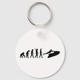 Evolutie Jet Ski Sleutelhanger
