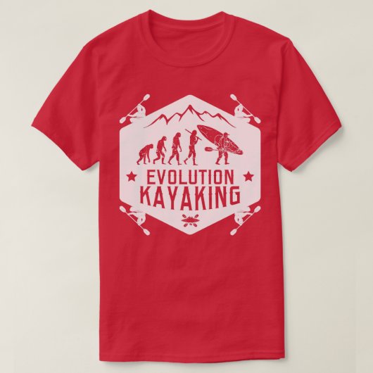 Evolutie Kayaking T-shirt (Design voorkant)