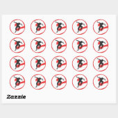 Evolutie Logo Ronde Sticker (Vel)