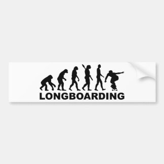 Evolutie Longboarding Bumpersticker