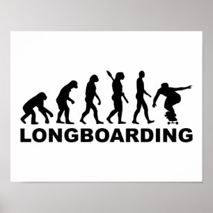 Evolutie Longboarding Poster