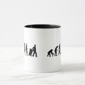 Evolutie man afval mok (Midden)