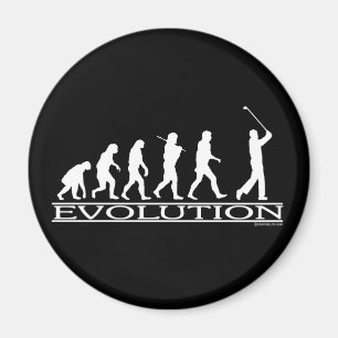 Evolutie - Man - Golf Magneet