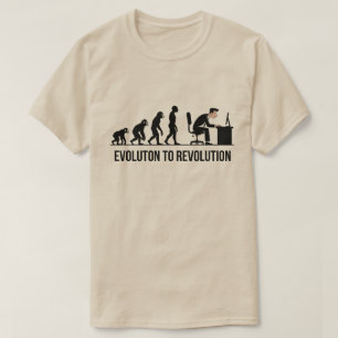 Evolutie naar revolutie t-shirt