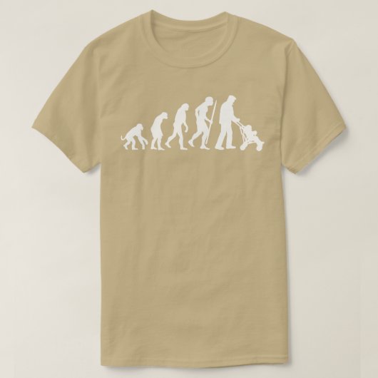 Evolutie opa pram grootvader cadeau idee t-shirt (Design voorkant)