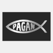 Evolutie - Pagan Rechthoekige Sticker (Voorkant)