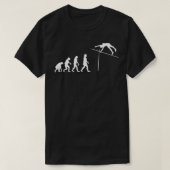 Evolutie polsstokhoogspringen t-shirt (Design voorkant)