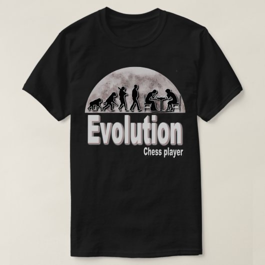 Evolutie-schaakspeler 1 t-shirt (Design voorkant)