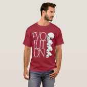 Evolutie-shirt T-shirt (Voorkant volledig)