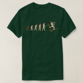 Evolutie Skiing Evolution Gift Idee T-shirt (Design voorkant)