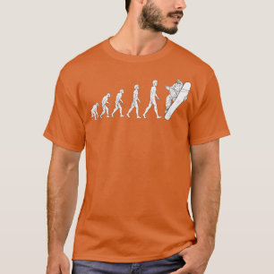 Evolutie Snowboarding Great Gifts Snowboard T-shirt
