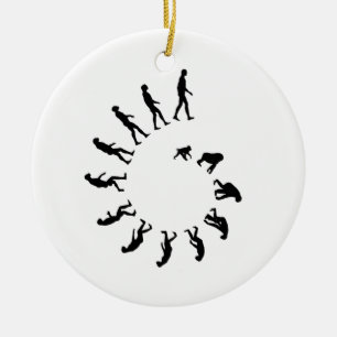 Evolutie-spiraal Keramisch Ornament
