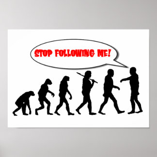Evolutie. Stoppen met volgen Poster