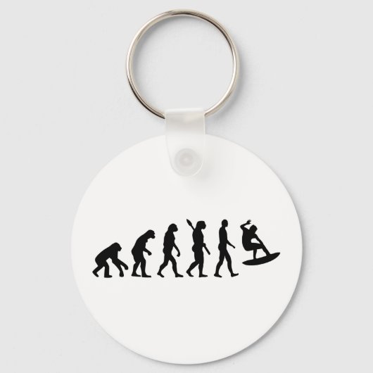 Evolutie surfen sleutelhanger (Voorkant)