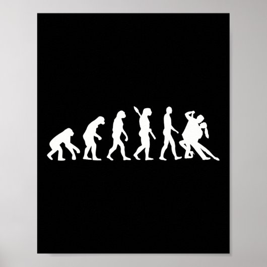 Evolutie Tango-dansing Poster (Voorkant)