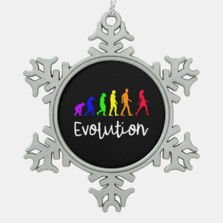 Evolutie Tin Sneeuwvlok Ornament