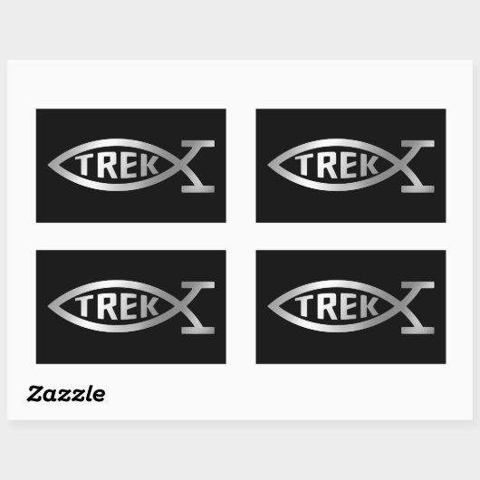 Evolutie - Trek Rechthoekige Sticker (Vel)