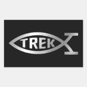 Evolutie - Trek Rechthoekige Sticker (Voorkant)
