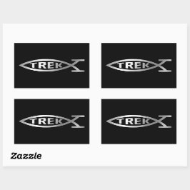Evolutie - Trek Rechthoekige Sticker