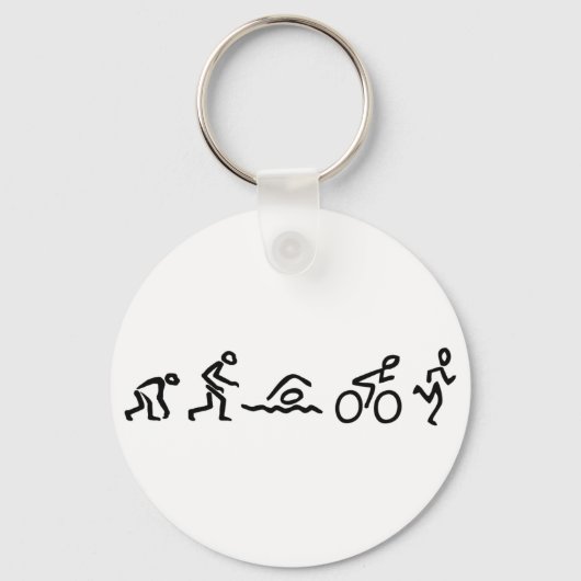 Evolutie Tri Sleutelhanger (Voorkant)