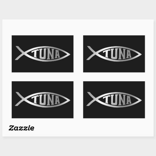 Evolutie - Tuna Rechthoekige Sticker (Vel)
