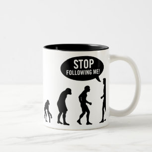evolutie tweekleurige koffiemok
