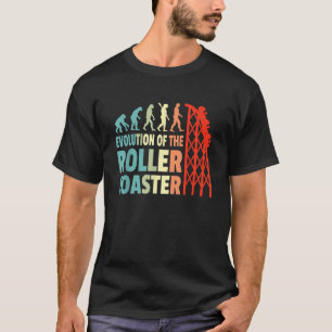 Evolutie van achtbaan Funny Rollercoaster Lo T-shirt