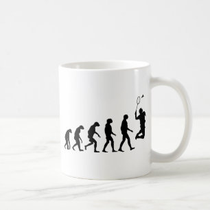Evolutie van Badminton Koffiemok