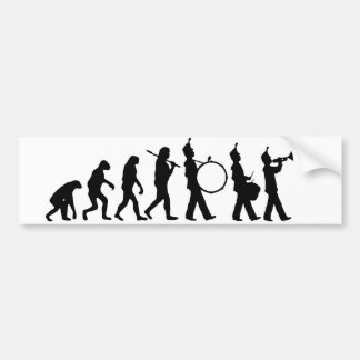Evolutie van band bumpersticker