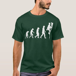 Evolutie van bergbeklimmen t-shirt