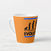 Evolutie van breukdansontwerp-breukbestendigheid latte mok (Linkerhoek)