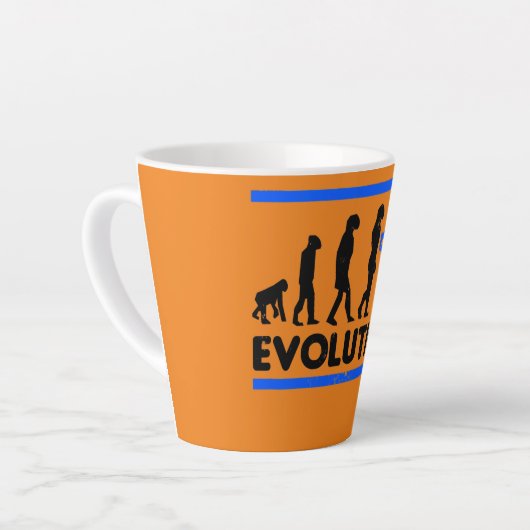 Evolutie van breukdansontwerp-breukbestendigheid latte mok (Linkerhoek)