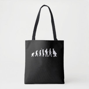 Evolutie van Cellist Funny Cello Lover Gift Draagtas