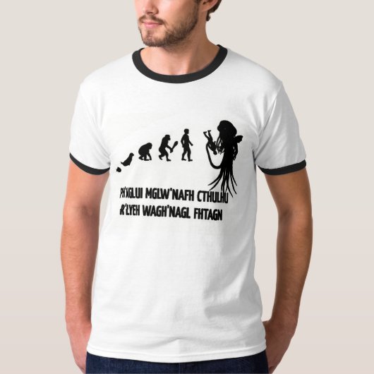 Evolutie van Cthulhu T-shirt (Voorkant)