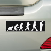 Evolutie van de donkere Bumpersticker van het Man (Op auto)